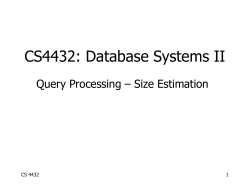 CS 245: Database System Principles