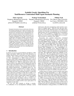 Scalable Greedy Algorithms For Task/Resource Constrained Multi