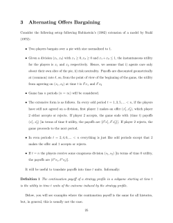 3 Alternating Offers Bargaining