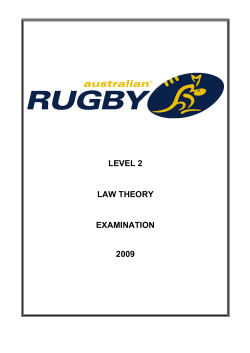 LEVEL 2 LAW THEORY EXAMINATION 2009