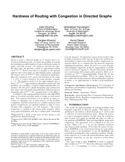 Hardness of Routing with Congestion in Directed Graphs