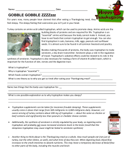 Biology of Thanksgiving activity