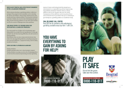 PLAY IT SAFE - Grand Casino Beograd