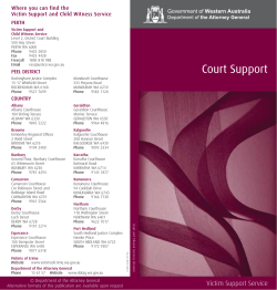Court Support Brochure  - Court and Tribunal Services