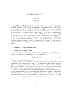 random graphs - Indico