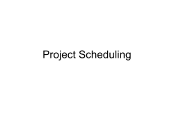 Project Scheduling