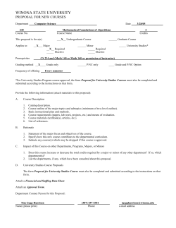 CS 245 - Winona State University