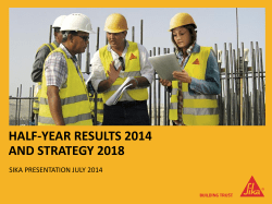 half-year results 2014 and strategy 2018