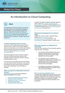 An Introduction to Cloud Computing