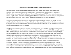 Success is a numbers game