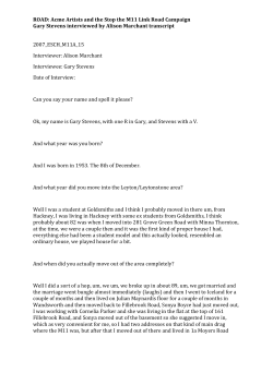 Name of Interviewee: Gary Stevens