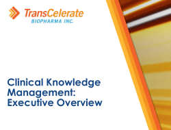 1 - TransCelerate