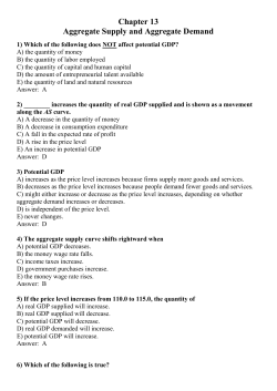 in the quantity of real GDP demanded.