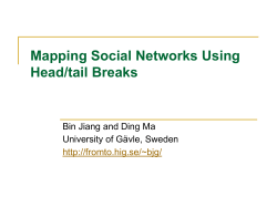 Mapping Social Networks Using Head/tail Breaks