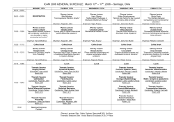 schedule - International Congress on the Applications of Mathematics