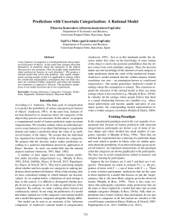 Predictions with Uncertain Categorization: A Rational Model