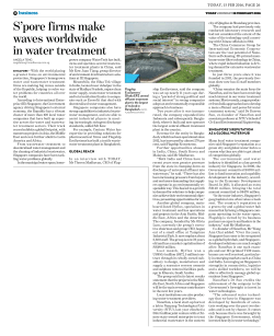 S`pore firms make waves worldwide in water treatment