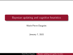 Bayesian updating and cognitive heuristics - Marie