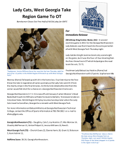 Lady Cats, West Georgia Take Region Game To OT