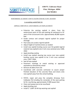 is accepting sealed bids for &bull; Pulverize the existing asphalt in place
