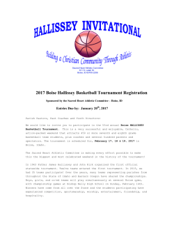2017 Boise Hallissey Basketball Tournament Registration