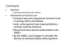 Contracts