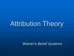 Attribution Theory
