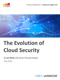Cloud Security Evolution, Strategy, and Best Practices