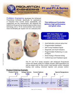 P1 and P1.A Series - ProMation Engineering