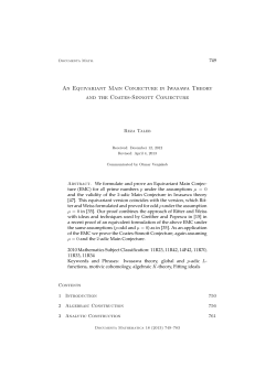 An Equivariant Main Conjecture in Iwasawa Theory and the Coates