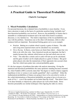 A Practical Guide to Theoretical Probability
