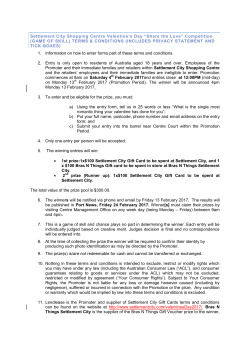 Competition (GAME OF SKILL) TERMS