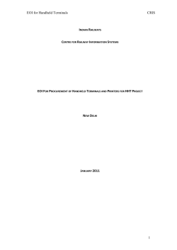 EOI for Handheld Terminals