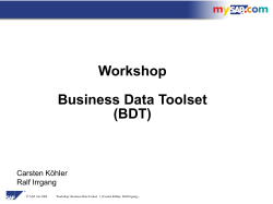 Business Data Toolset