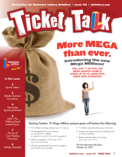 Starting October 19, Mega Millions jackpot game will feature the
