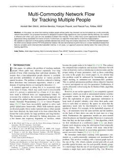 Multi-Commodity Network Flow for Tracking Multiple People