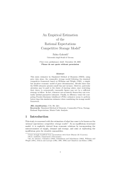 An Empirical Estimation of the Rational Expectations