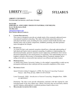 Loren Townsend. (2009). Introduction to Pastoral