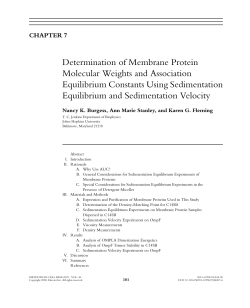 Determination of Membrane Protein Molecular Weights and