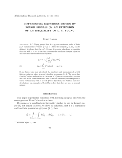 Mathematical Research Letters 1, 451&ndash;464 (1994) DIFFERENTIAL