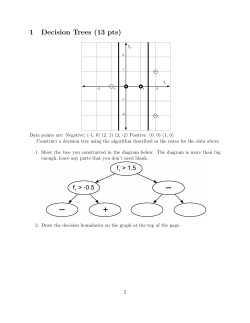 1 Decision Trees (13 pts)