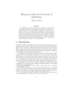 Boltzmann, Gibbs and the Concept of Equilibrium