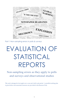 evaluation of statistical reports - Auckland Mathematical Association