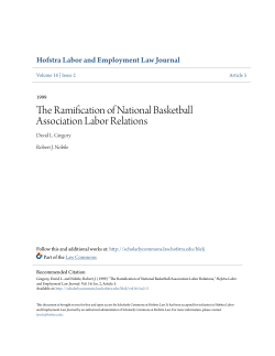 The Ramification of National Basketball Association Labor Relations