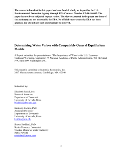 Determining Water Values with Computable General Equilibrium