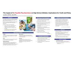 The Impact of No Pass/No Play Sanctions on High School Athletes