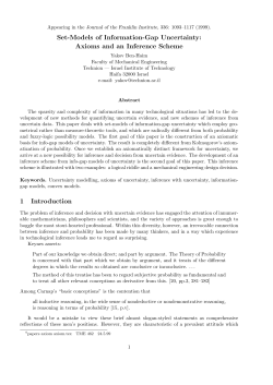 Set-Models of Information-Gap Uncertainty: Axioms and an Inference