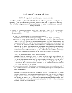 Assignment 3: sample solutions