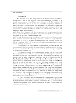 CHAPTER SIX Section 6.1E 1. a. We shall prove that every sentence