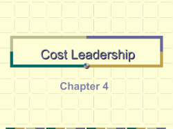 Cost Leadership